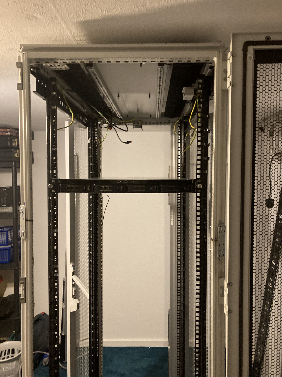The first server in the rack.